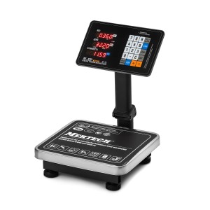 Торговые напольные весы M-ER 333 ACPU-60.20 с расч. стоимости LED