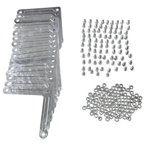 Стеллаж металлический BOOMHOUSE (БУМХАУС), 1800x900x400 мм, 5 полок, нагрузка на стеллаж до 150 кг, серебристый, 291421