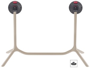 Подстолье металлическое двойное складное Tripe Double Folding тортора