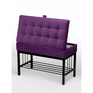 Банкетка Н-76 (черный/фиолетовый)