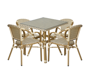 "Кабри" обеденная группа плетеная на 4 персоны