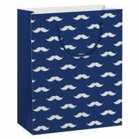 Пакет подарочный 11,4x6,4x14,6 см ЗОЛОТАЯ СКАЗКА "Man Style", фольга, синий, 608243