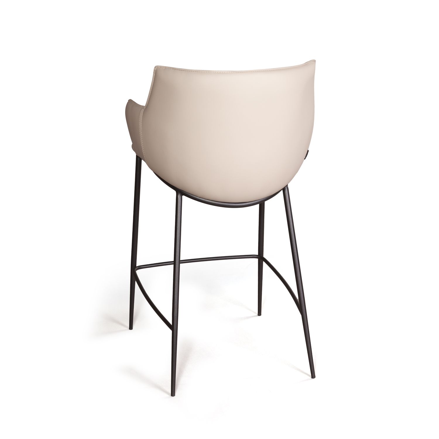 Стул полубарный Sofia, экокожа soft-touch, серый