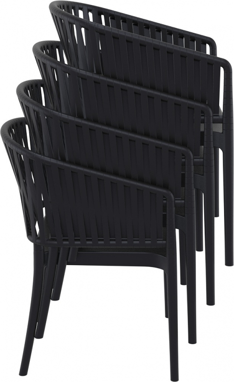 Кресло пластиковое Portofino черный
