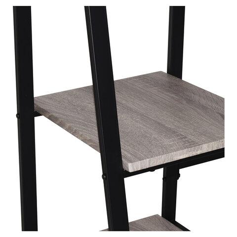 Стол на металлокаркасе BRABIX "LOFT CD-006", 1200х500х730 мм, 2 полки, цвет дуб антик, 641225