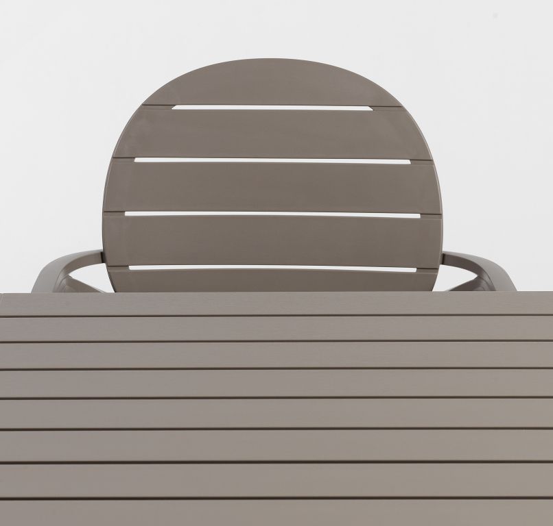 Стол пластиковый обеденный Cube 140x80 тортора