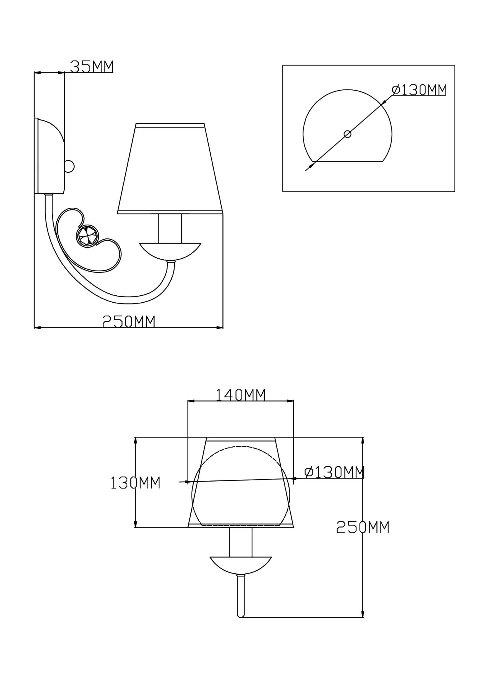Бра Moderli V2490-1W Daniel