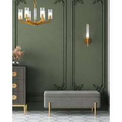 Банкетка Болейн с ящиком велюр серый