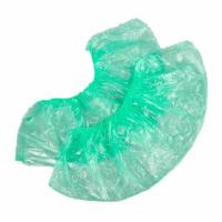 Бахилы MERIDIAN ПРОЧНЫЕ 3,8 грамма, зеленые, КОМПЛЕКТ 100 штук (50 пар), 40х15 см, ПНД