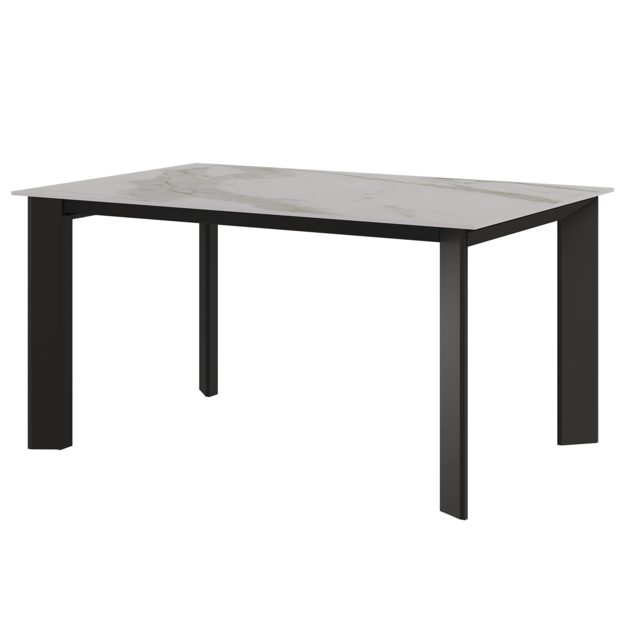 Стол раскладной Догма (160+50), керамика белая