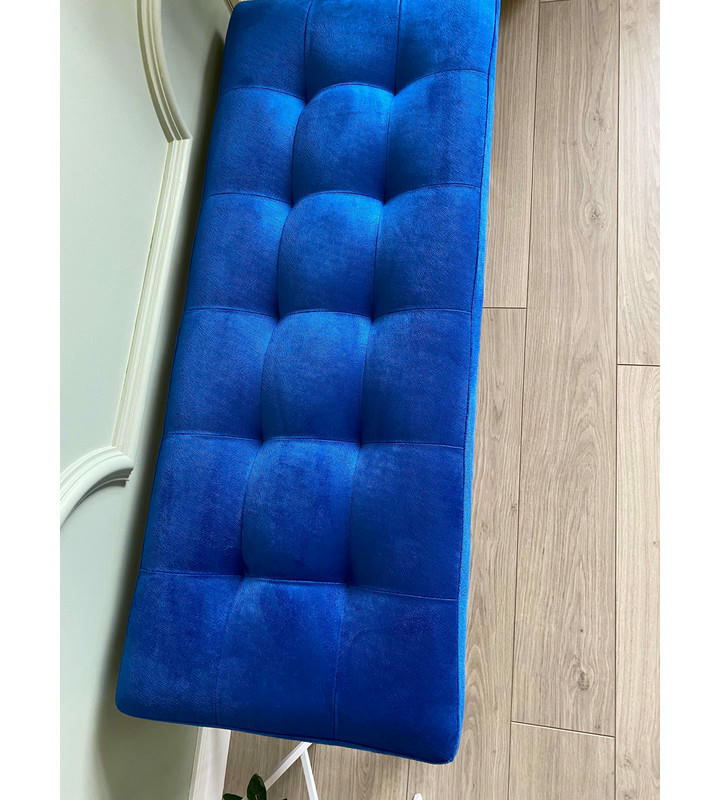 Банкетка Сканди-96-2 (синий/белый)