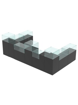 Комплект прилавков "РИВОЛИ" №7, Черный