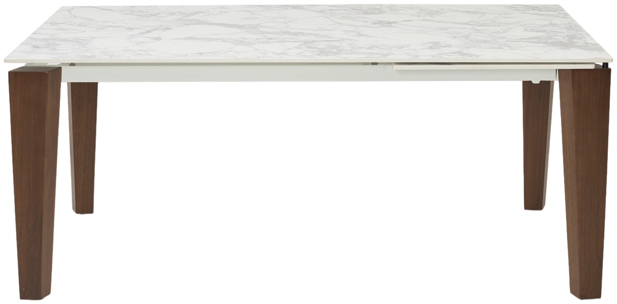 Стол ESMIR 160 MATTE ARABESCATO SOLID CERAMIC/ орех, ®DISAUR