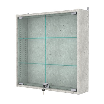 Витрина настенная с регулировочными полками №1-1А-РЕГ, Метрополитан Грей