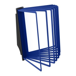 АККОРД-01.А4Bk.Bu Демосистема настенная черная 10 синих панелей А4