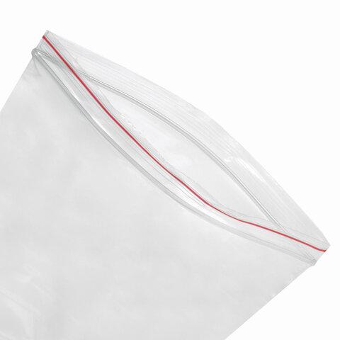 Пакеты с замком ZIP LOCK "зиплок", комплект 100 шт., 100х150 мм, ПВД, толщина 35 микрон, BRAUBERG, 606211