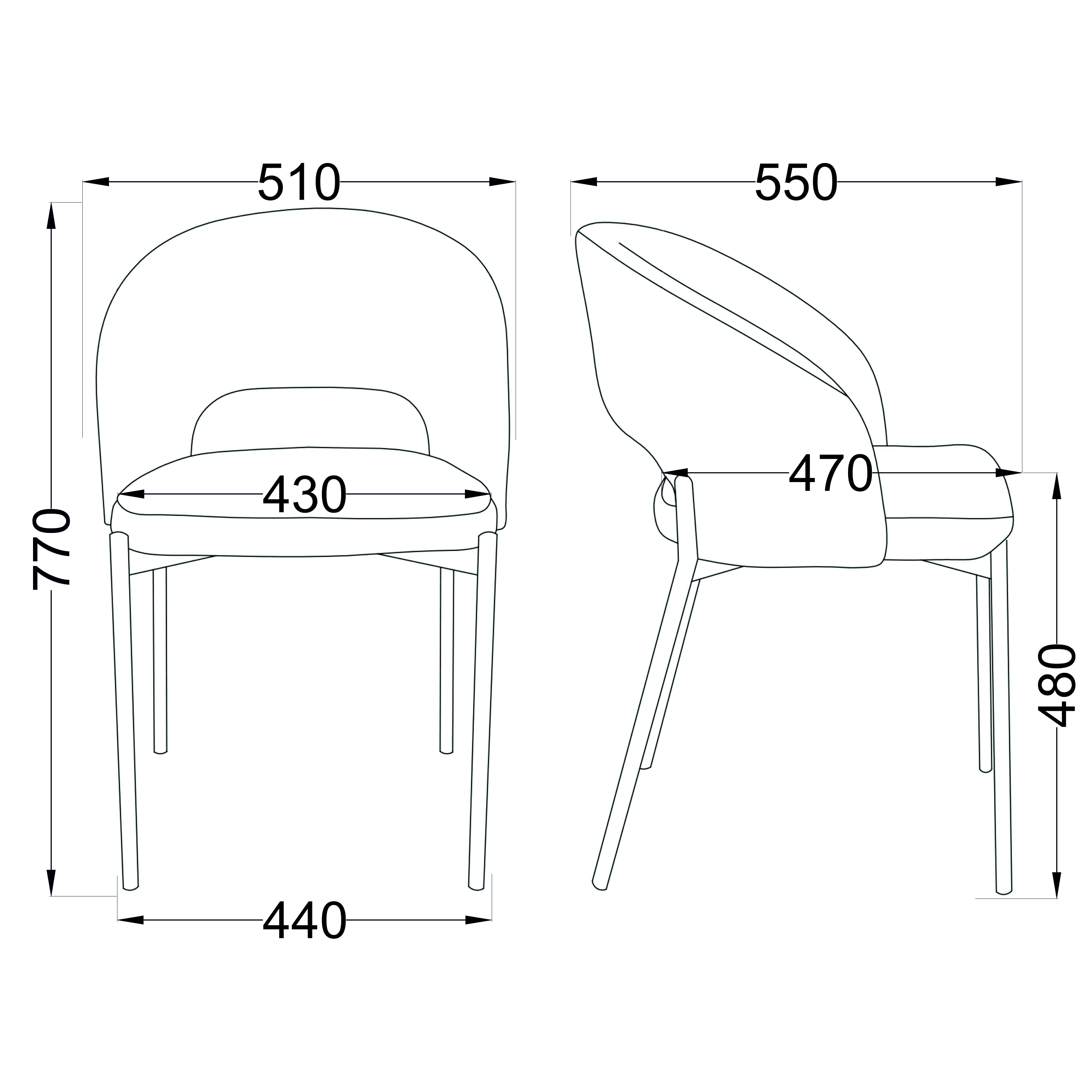 Стул Elsa, светло-зеленый, велюр