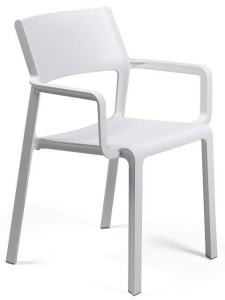 Кресло пластиковое Trill Armchair белый