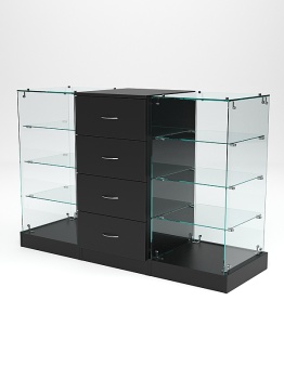 Прилавок "ИСТРА" №12-22+13+12-22, Черный