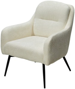 Кресло АРГОС (ARGOS) 3018-01 белый, шенилл / черный каркас, ®DISAUR