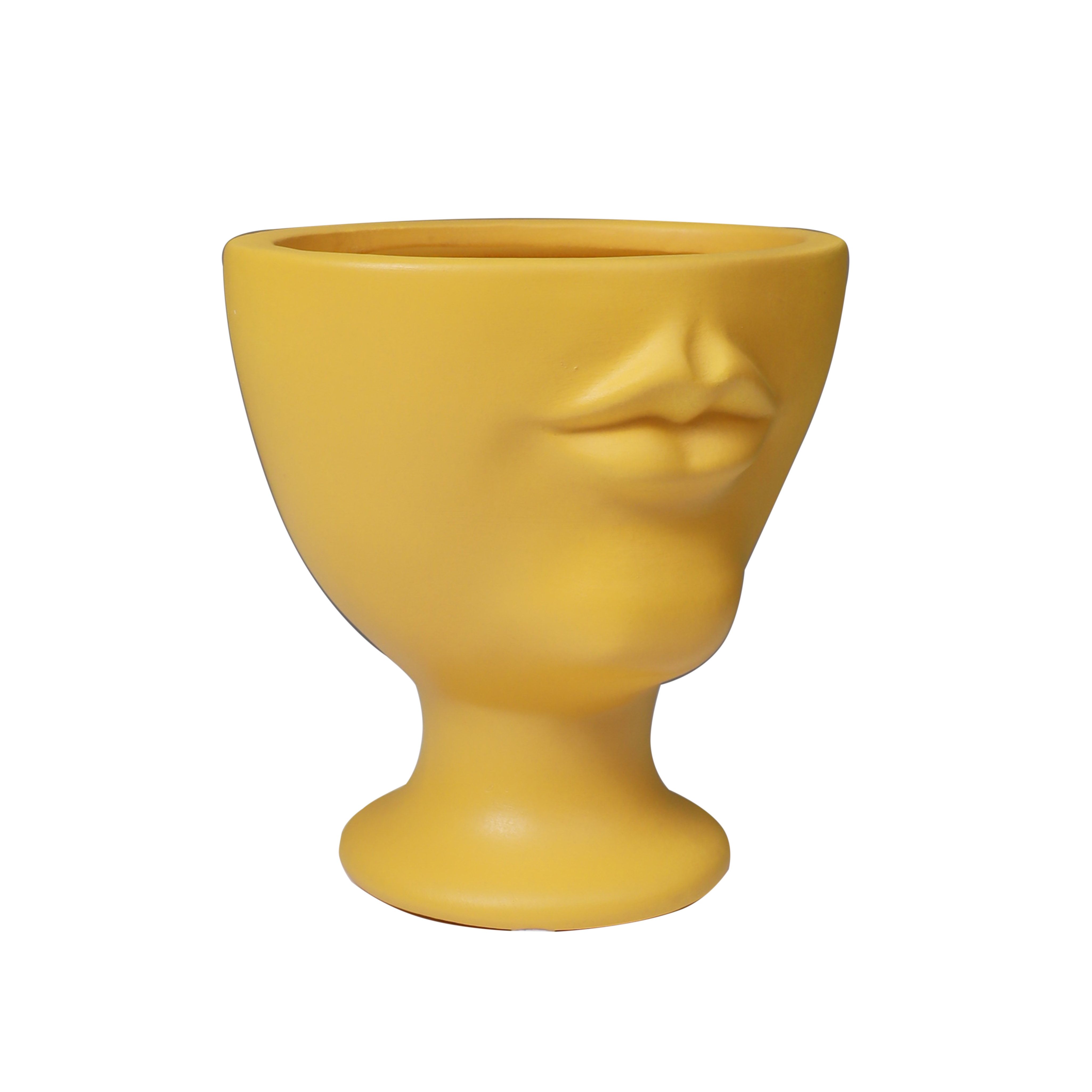 Ваза керамическая ADRIA, желтый, 15*15*15см