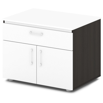 Тумба под аппаратуру S-280 Сентида - Sentida (Восприятие) цвет Дуб Честерфилд и Белый