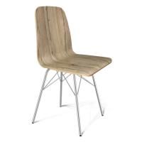 Стул Де-Витт дуб кера, хром