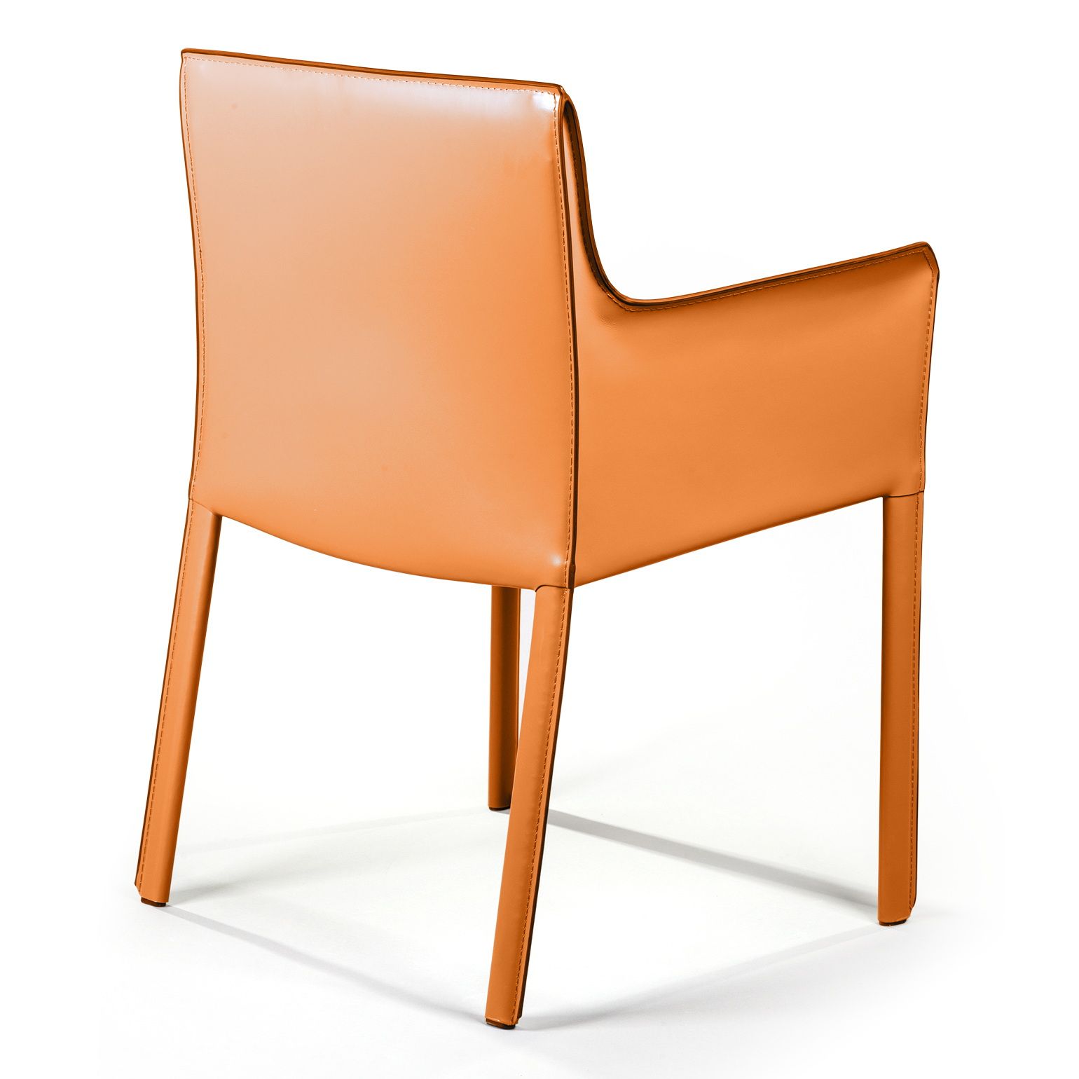 Стул с подлокотниками Барри, кожа camel