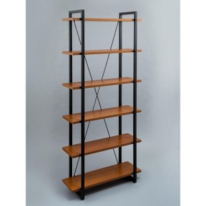 Мс-27 Стеллаж металлический в стиле "Лофт" (орех)