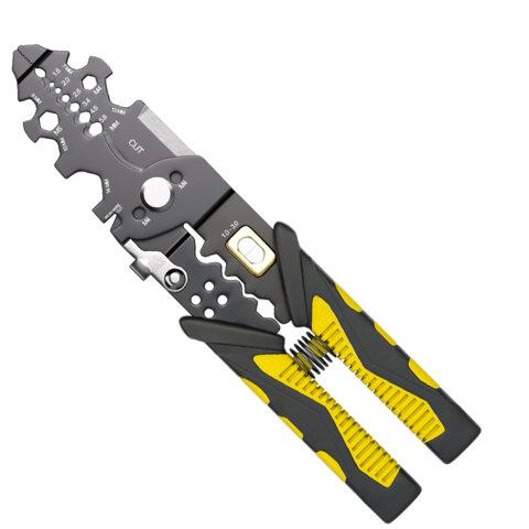 Плоскогубцы многофункциональные 26 в 1, 215 мм, марганцевая сталь 65Mn, ГРАНДМАСТЕР, PL-215, 671259