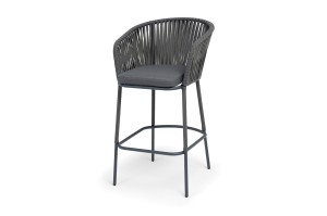 "Бордо" стул барный плетеный из роупа