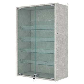 Витрина настенная №2-1АКГ, Метрополитан Грей