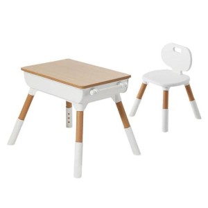 Стол детский + стул BRABIX KIDS CS-001, растущий, 2-7 лет, ЛДСП, пластик, 533288