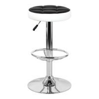 Стул барный ОРБИТА, черный / белый