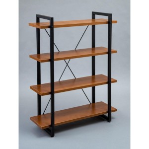 Мс-25 Стеллаж металлический в стиле "Лофт" (орех)