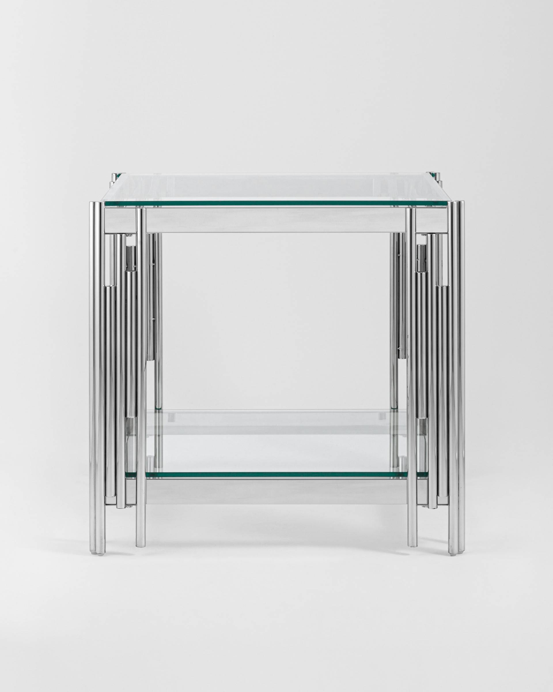 Журнальный столик 55*55 ГЭТСБИ серебро