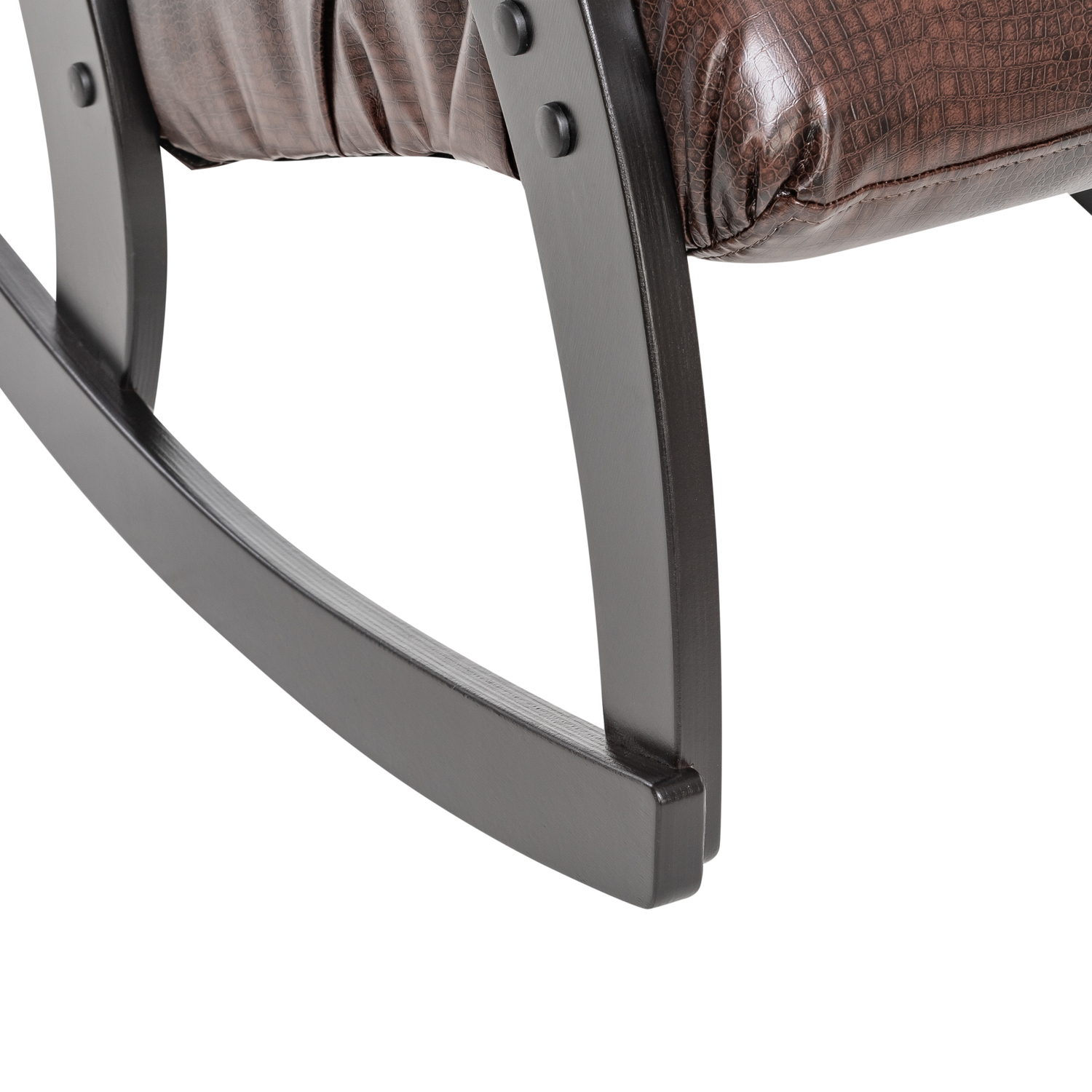 Кресло-качалка Модель 67 Венге, к/з Antik crocodile цвет Венге