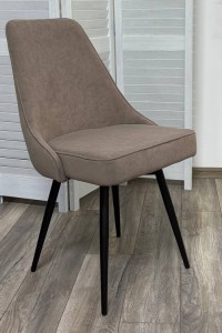 Стул БЕРТИ 360 град. поворот. B5 Капучино, велюр / черный каркас,