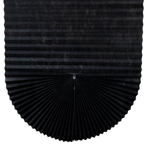 Жалюзи-плиссе, штора тканевая самоклеящаяся BRABIX, 90х180 см, "СТАНДАРТ+", 80 г/м2, цвет черный, 1 шт., 700016