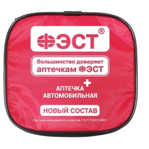 Аптечка первой помощи автомобильная по приказу № 260н ФЭСТ, тканевая сумка, 3737