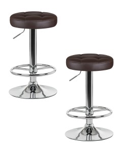 Набор 2 шт Табурет барный DOBRIN BRUNO, коричневый