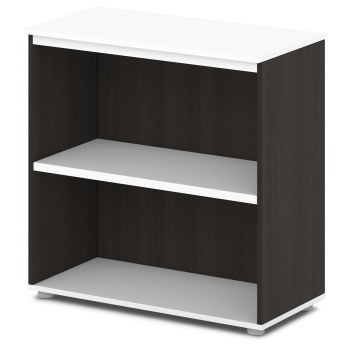 Стеллаж низкий S-61 Сентида - Sentida (Восприятие) цвет Дуб Честерфилд и Белый