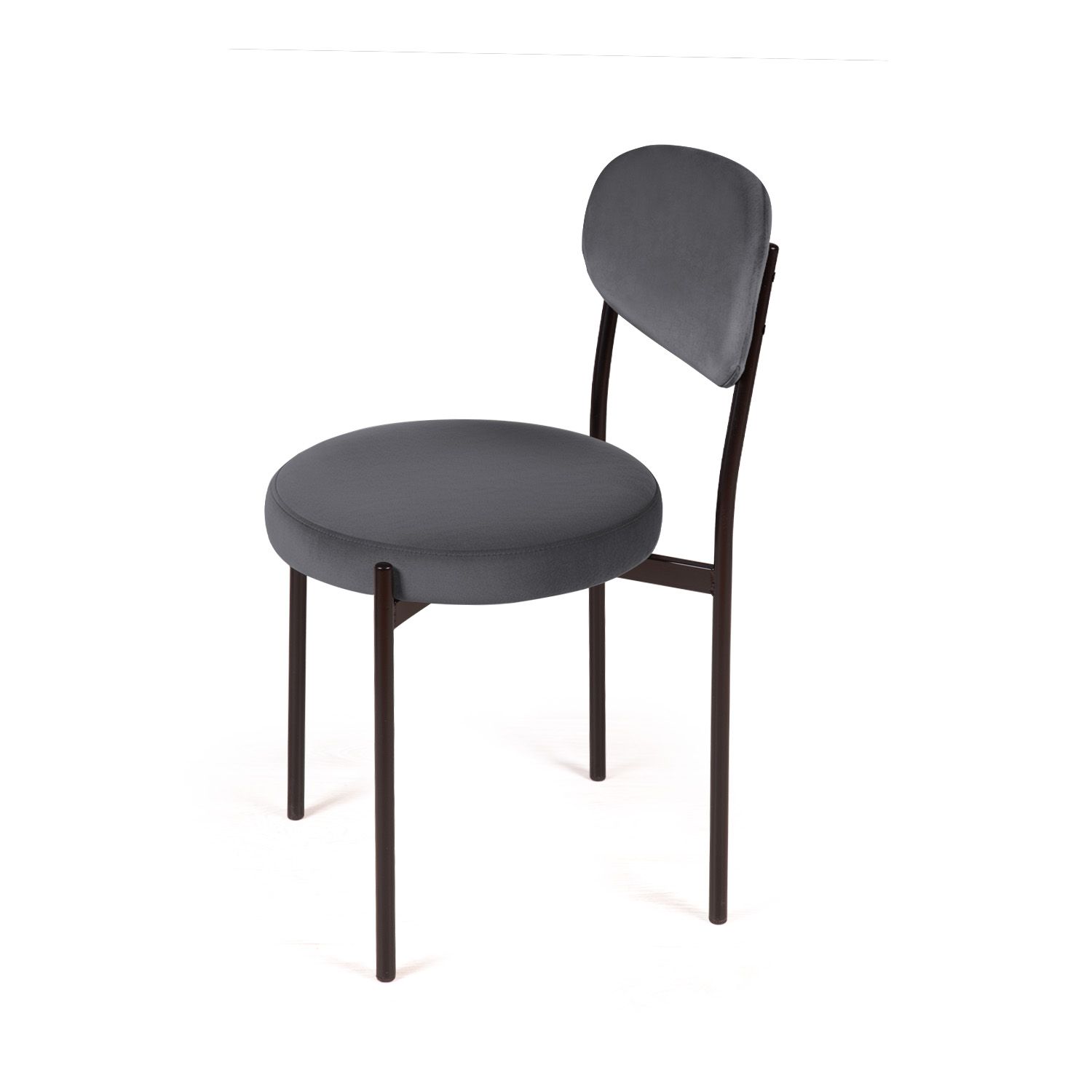 Стул Мейсон, бархат серый 27