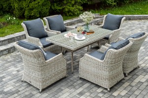 "Неаполь" обеденная группа плетеная из искусственного ротанга