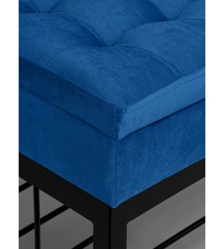 Банкетка Н-76 (черный/синий)