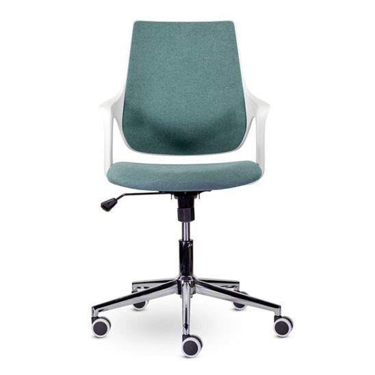 Офисное кресло Ситро, бирюзовый, пластик белый