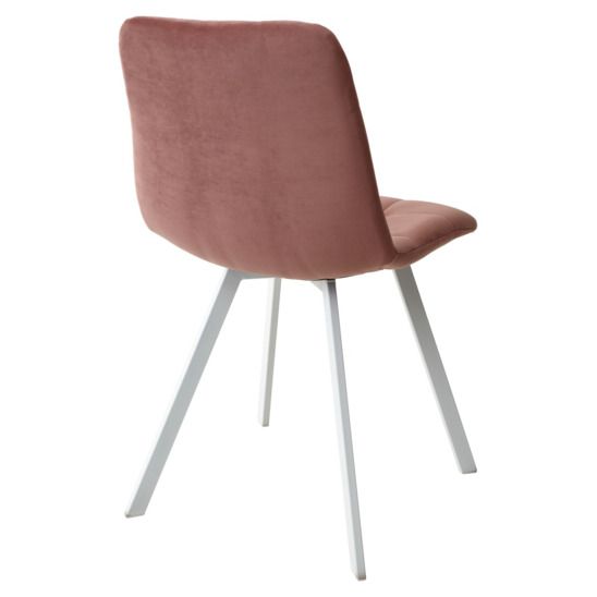 Стул CHILLI-Q SQUARE розовый / белый каркас