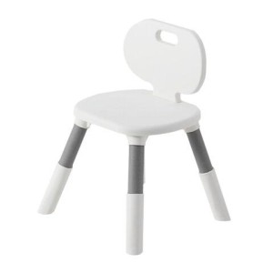 Стул детский растущий BRABIX KIDS CC-001, 2-8 лет, пластик серый + белый, 533293