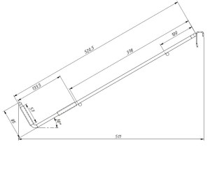 HPF-08-500 \ Держатель на штангу 30х15 универсальный 310х500мм