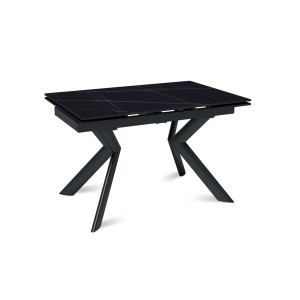 Стол раскладной Бридж (120+30+30), керамика матовая Black Gold